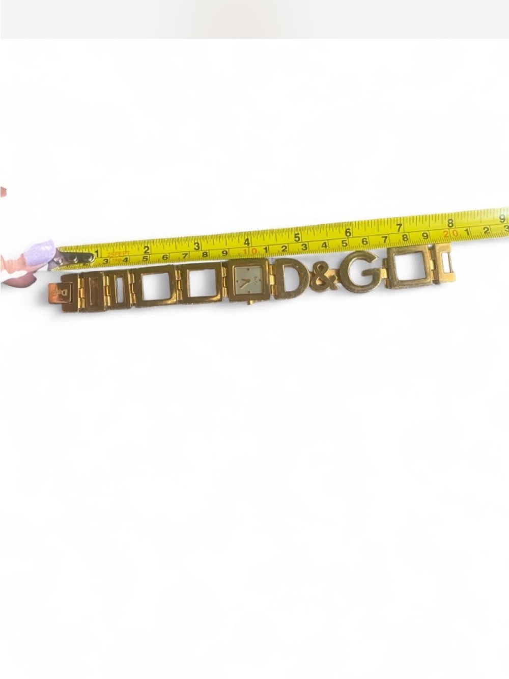 Vintage D&G Dolce & Gabbana
Gold Shout Chain Link Watch DWO290 - Picture 3 of 5